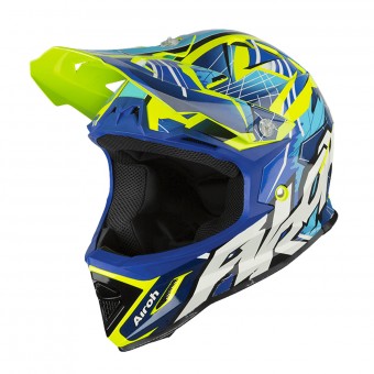 Infantil Airoh Archer Bump Azul Amarillo