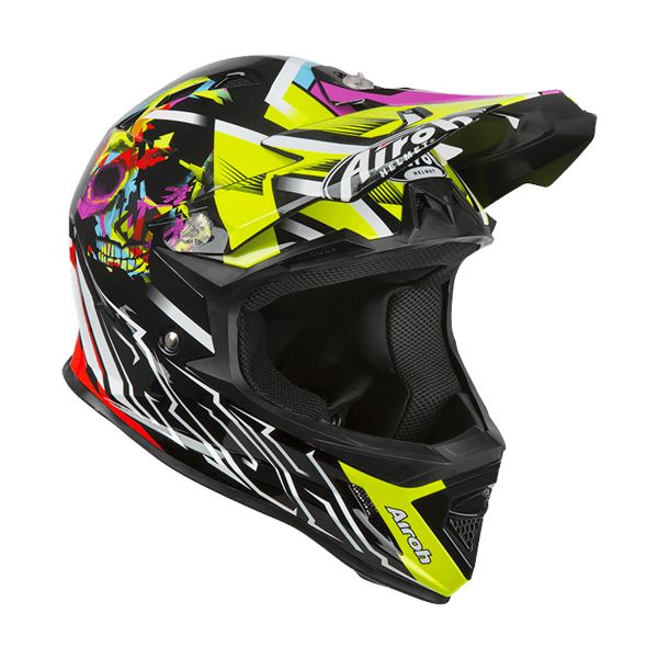 Airoh Archer Mistery Negro Amarillo Rojo