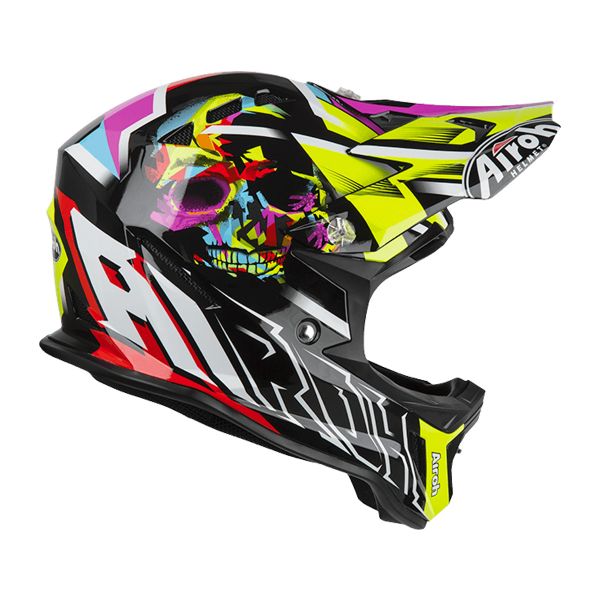 Airoh Archer Mistery Negro Amarillo Rojo