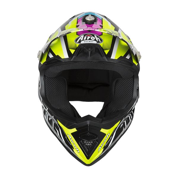 Airoh Archer Mistery Negro Amarillo Rojo