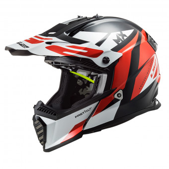 Casque Infantil LS2 Fast Evo Mini Strike Black White Red MX437J Casque Infantil LS2 Fast Evo Mini Strike Black White Red MX437J