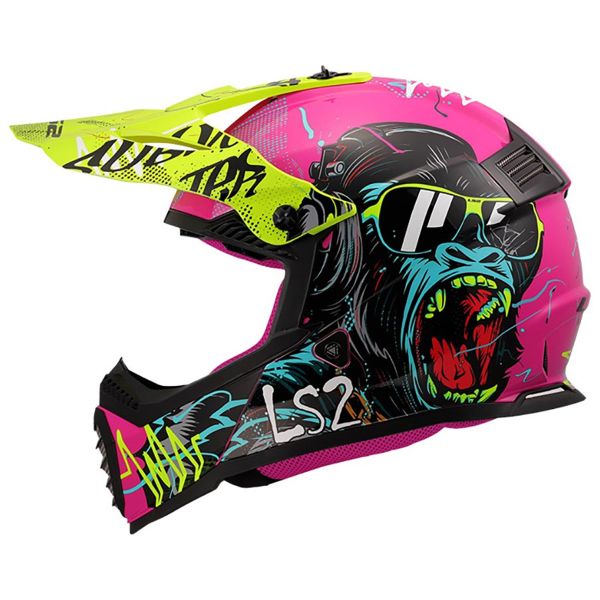 LS2 Fast II Mini Gorila Morado MX437