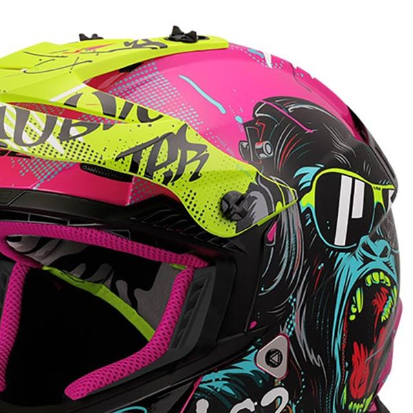 LS2 Fast II Mini Gorila Morado MX437