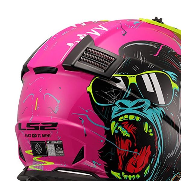 LS2 Fast II Mini Gorila Morado MX437
