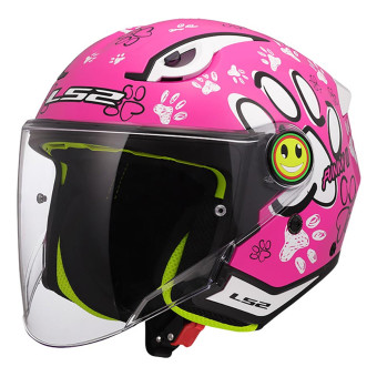 Infantil LS2 Funny II Paws Rosa OF622