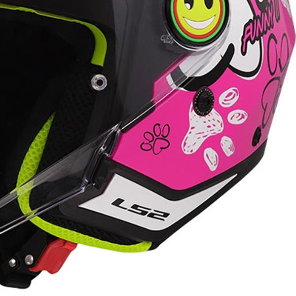 LS2 Funny II Paws Rosa OF622
