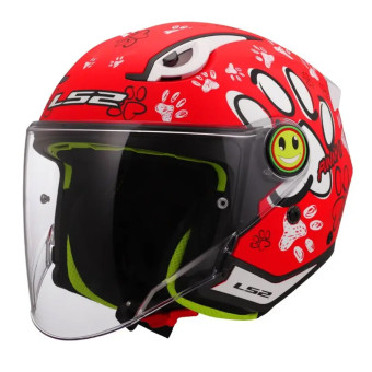 Infantil LS2 Funny II Paws Rojo OF622