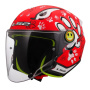 Casque Infantil LS2 Funny II Paws Rojo OF622