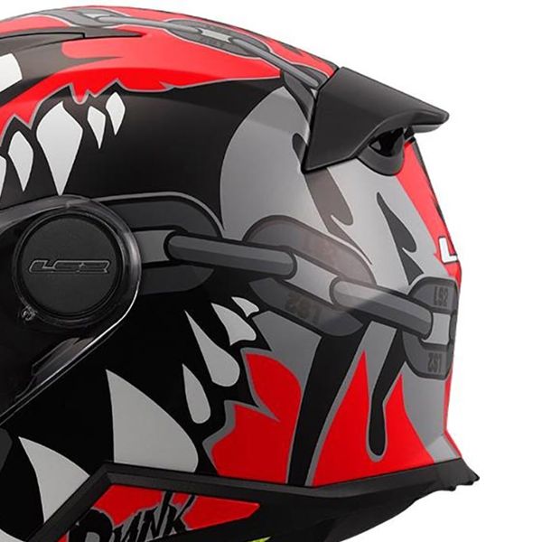 LS2 Kid Punk Gris Rojo FF812