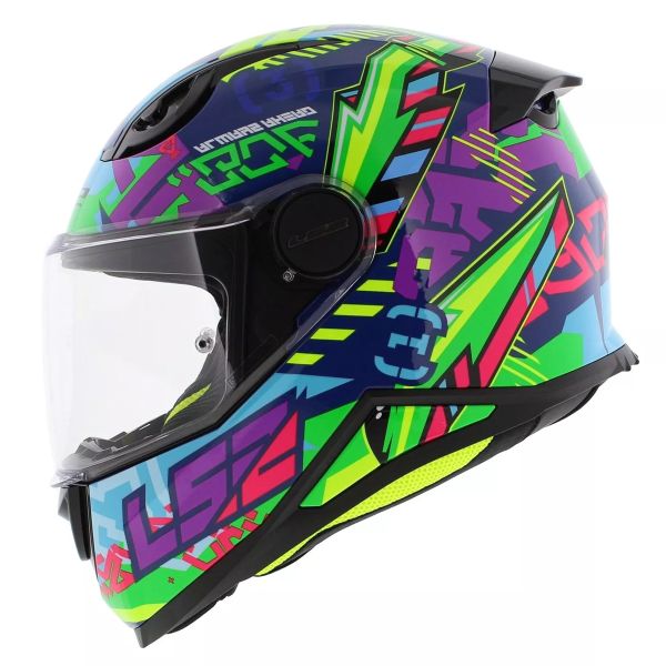 Infantil LS2 Kid Svent Azul Verde FF812