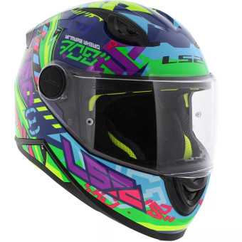 LS2 Kid Svent Azul Verde FF812