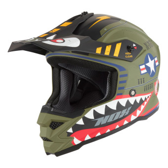 Casque Infantil NOX N761 Fighter Kaki Mat
