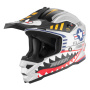Casque Infantil NOX N761 Fighter Silver Mat
