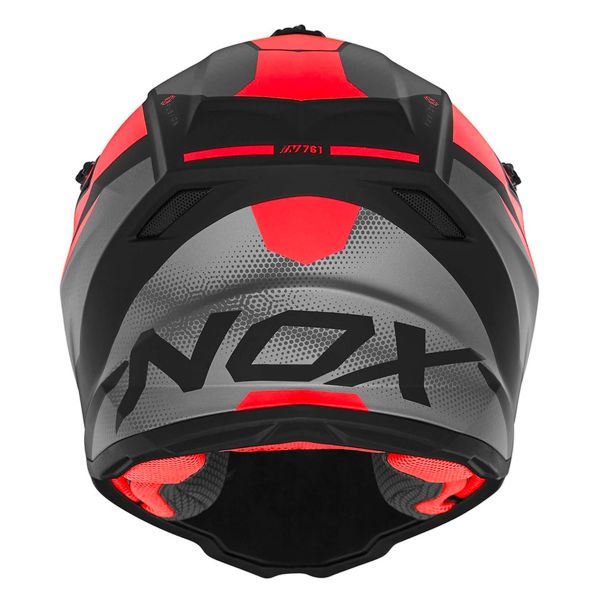 NOX N761 Fusion Matt Black Red