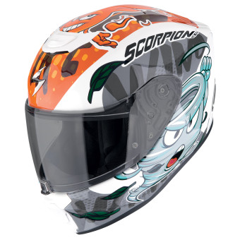 Casque Infantil Scorpion Exo-Jnr Air The4elements White Blue Orange Casque Infantil Scorpion Exo-Jnr Air The4elements White Blue Orange