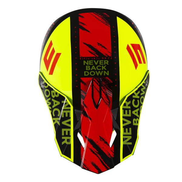 SHOT Furious Draw Neon Yellow Black Red Glossy Ni�o