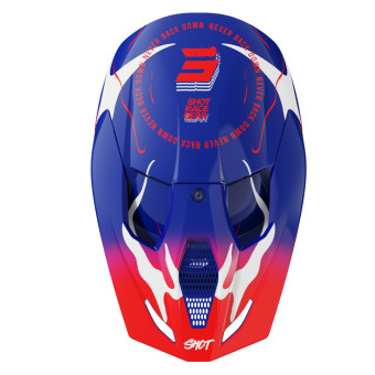 SHOT Furious Kid Bestia Azul Rojo Brillante 2.0