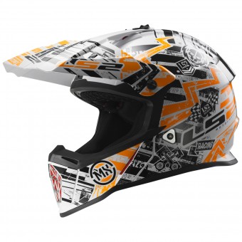 Infantil LS2 Fast Mini Glitch Orange MX437J