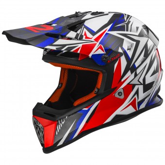 Infantil LS2 Fast Mini Strong White Red Blue MX437J