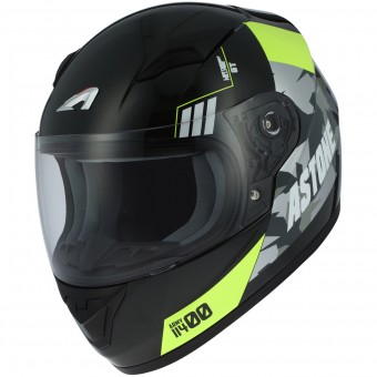 Casque Infantil Astone GT2 Kids Army Black Yellow Casque Infantil Astone GT2 Kids Army Black Yellow
