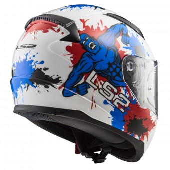 LS2 Rapid Mini Monster White Blue FF353J