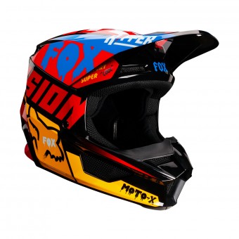 Casque Infantil FOX V1 Czar Negro Amarillo Niño Casque Infantil FOX V1 Czar Negro Amarillo Niño