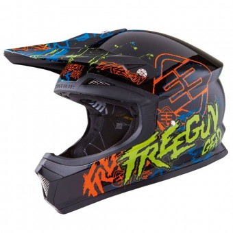 Casque Infantil Freegun XP-4 Overload Orange Green Niño Casque Infantil Freegun XP-4 Overload Orange Green Niño
