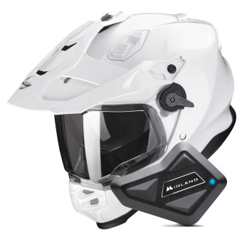 Integral Scorpion ADF 9000 Air Matt Pearl White + Kit Bluetooth BT Mini