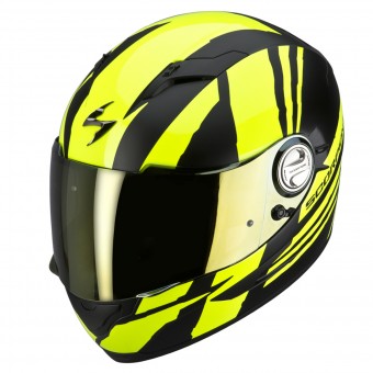 Casque Integral Scorpion EXO 500 Air Thunder Amarillo Negro