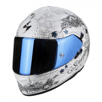 Casque Integral Scorpion Exo 510 Air Azalea Pearl White Silver Casque Integral Scorpion Exo 510 Air Azalea Pearl White Silver