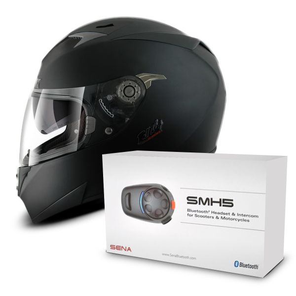 Integral Shark S700 S Full Mat KMA Pinlock + Sena SMH5 Bluetooth Kit