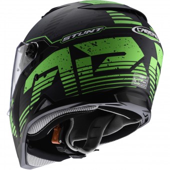 Caberg Stunt Blizzard Matt Black Green Fluo