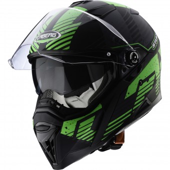 Caberg Stunt Blizzard Matt Black Green Fluo