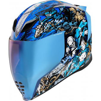 Casque Integral ICON Airflite 4Horsemen Blue Casque Integral ICON Airflite 4Horsemen Blue