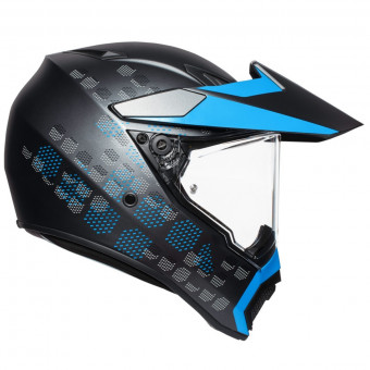 AGV AX-9 Antartica Negro Mate Azul