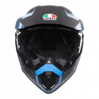 AGV AX-9 Antartica Negro Mate Azul
