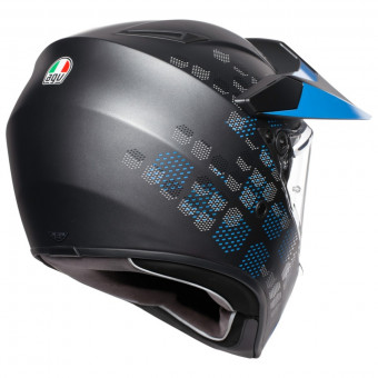 AGV AX-9 Antartica Negro Mate Azul