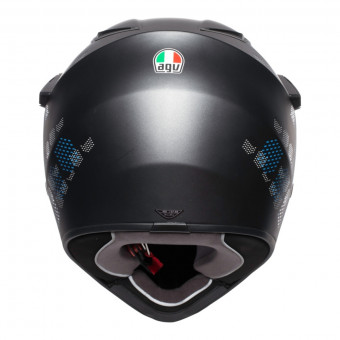 AGV AX-9 Antartica Negro Mate Azul