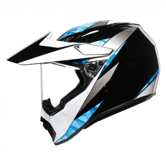 AGV AX-9 North Negro Blanco Azul