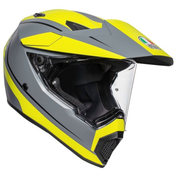 Integral AGV AX-9 Pacific Road Gris Mate Amarillo Negro
