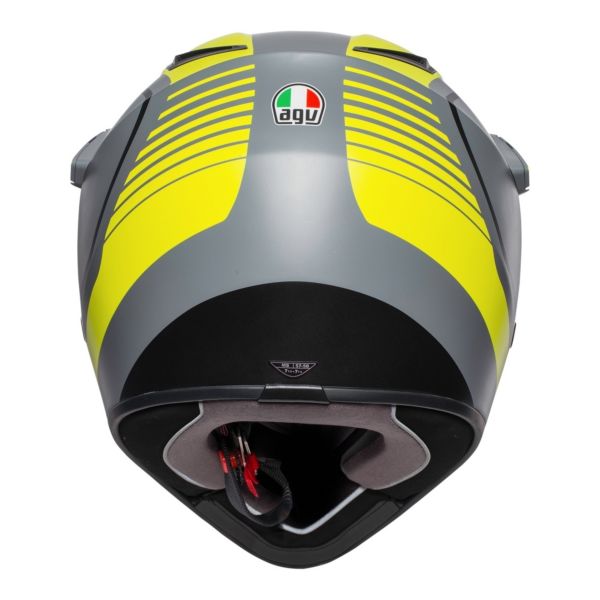 AGV AX-9 Pacific Road Gris Mate Amarillo Negro