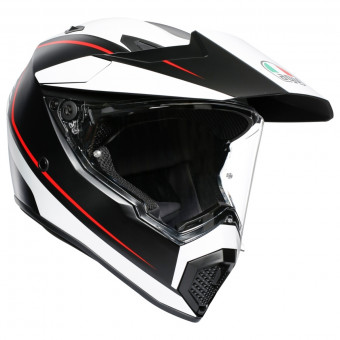 Integral AGV AX-9 Pacific Road Negro Mate Blanco Rojo