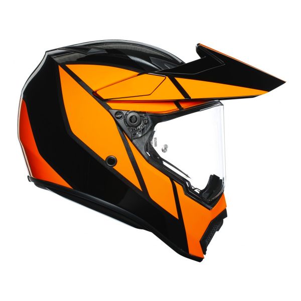 AGV AX-9 Trail Gun Metal Orange