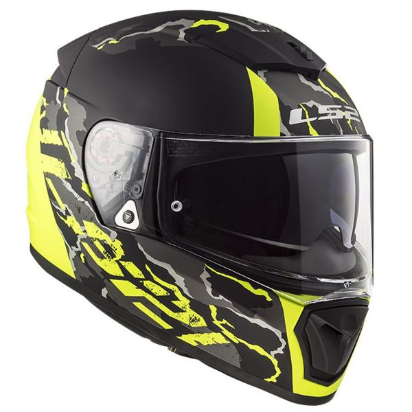 Integral LS2 Breaker Feline Matt Hi-Vis Yellow FF390