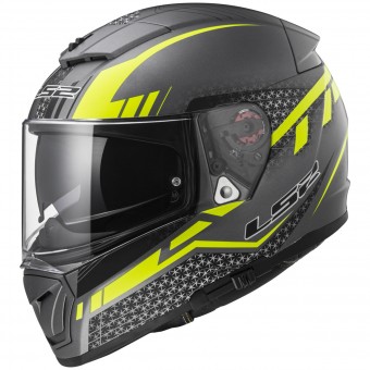 Integral LS2 Breaker Split Matt Titanium Yellow FF390