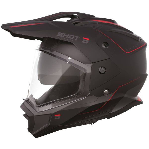 Integral SHOT Trek Max Vision Rally Negro Rojo Mate