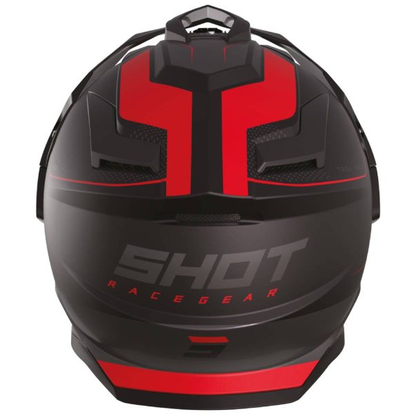 SHOT Trek Max Vision Rally Negro Rojo Mate