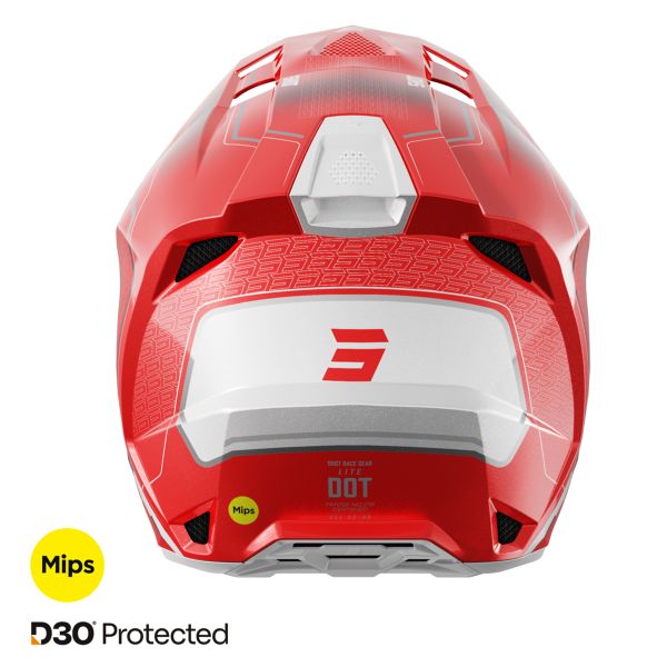 SHOT Trek Max Vision Rally Negro Rojo Mate