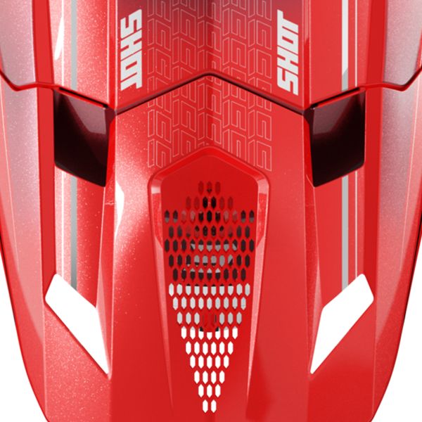 SHOT Trek Max Vision Rally Negro Rojo Mate