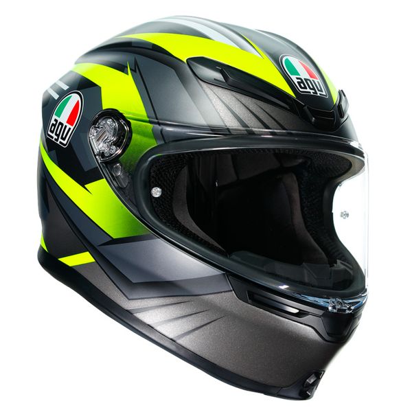 Integral AGV K-6 Excite Matt Camo Yellow Fluo